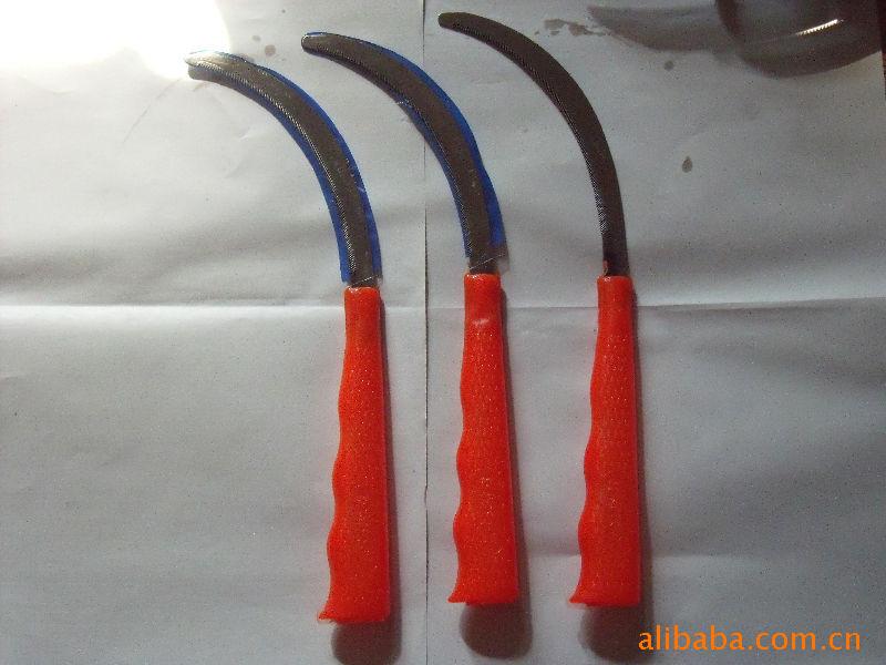 厂家直销不锈钢塑柄锯齿镰刀  不锈钢细齿 6.5寸新料塑料柄