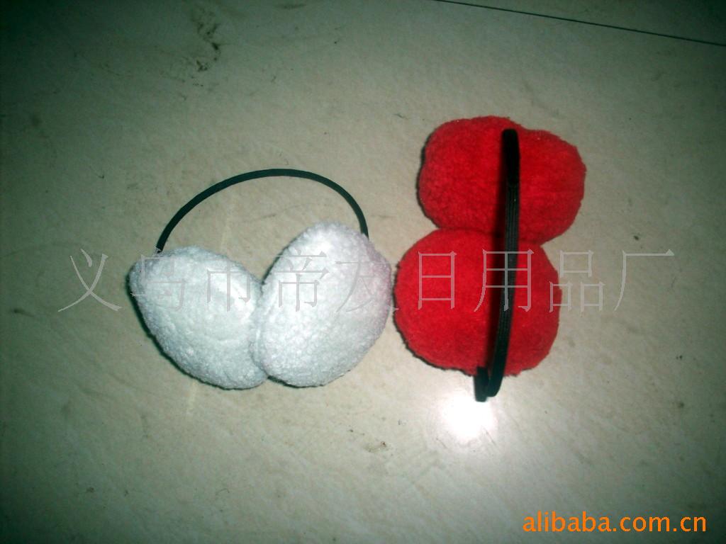 厂家供应各种优质毛绒保暖耳罩,可以定做各宗不同款式(图)65G