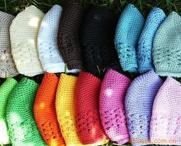 手钩花 手钩衣领 帽子 头饰 发带 钩针帽子 手工钩编帽子