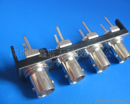 厂寡直供BNC插座 BNC180度插板 BNC母座 BNC1X3PORT同轴连接器