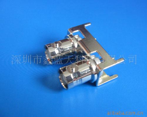 厂家供应可定 制BNC双层-KE 铁皮支架DVR光端机连接器 6G视频BNC