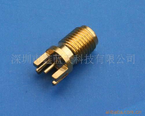 厂家批发生产SMA-KEF连接器 SMA母座天线卡板射频同轴连接器 SMA-