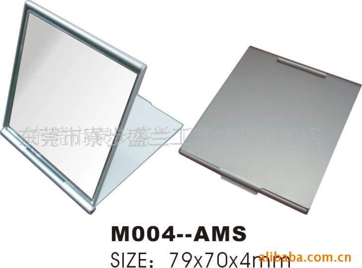厂家直销 供应单面铝制金属化妆小镜子 折叠式M004-AMS 加工定制|ru
