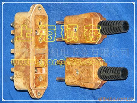 工业用插座 插头 阳插阴座2X10A 插头(图)