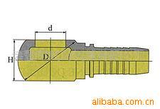 供应英制软管接头(图) 卡套式金属软管接头铝质接头 软管接头直插