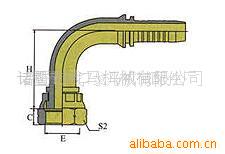供应英制软管接头(图) 铝合金变径软管接头 金属软管接头