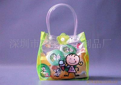 factory supply high quality pvc Gift Bags, PVC reticule, pvc Candy Bag