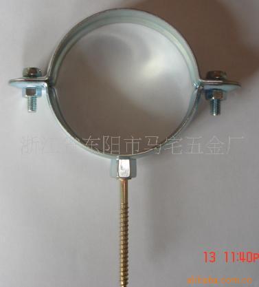 供应管夹(蓝白锌重型)铁制管道固定用M8