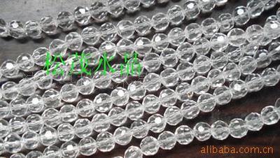 DIY珠帘串珠-水晶玻璃珠-32切面球珠6MM半手