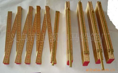 厂家 供应木折尺/塑料折尺 1米/2米