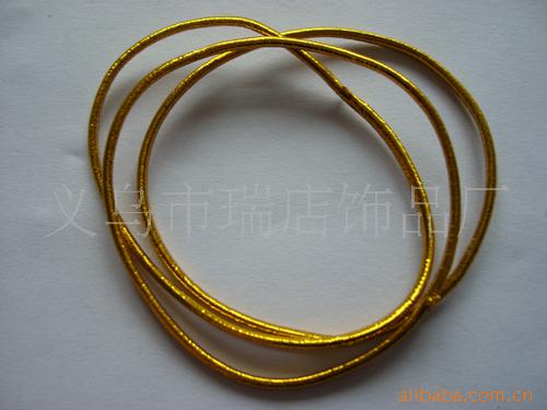 厂家直销金色弹力线圈 2MM线径 用于礼品包装 服装吊牌
