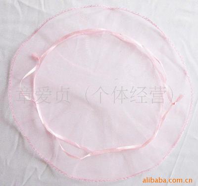 Manufactor wholesale monochrome circular Organza bag Gift Bags Candy bags 26cm Chiffon