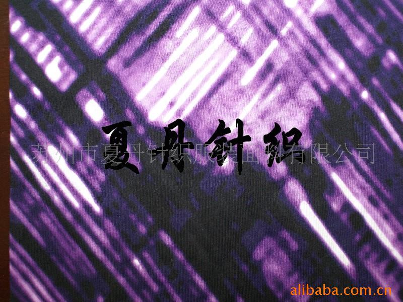 供应·棉印花汗布（斜定型）(图)，PIMA棉，活性印花，数码印花