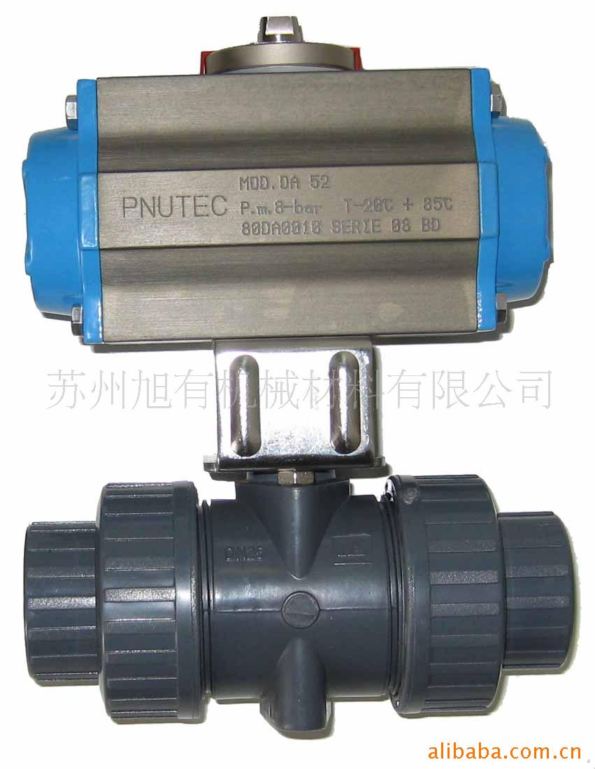 供应气动球阀 UPVC气动阀门