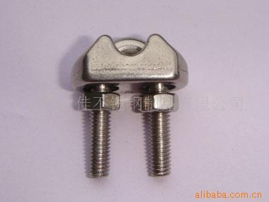 供应不锈钢304/316钢丝绳卡头,索具,船用五金