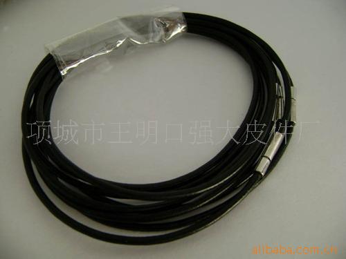 批发供应环保牛皮绳、牛皮鞋带、牛皮饰品配件、等