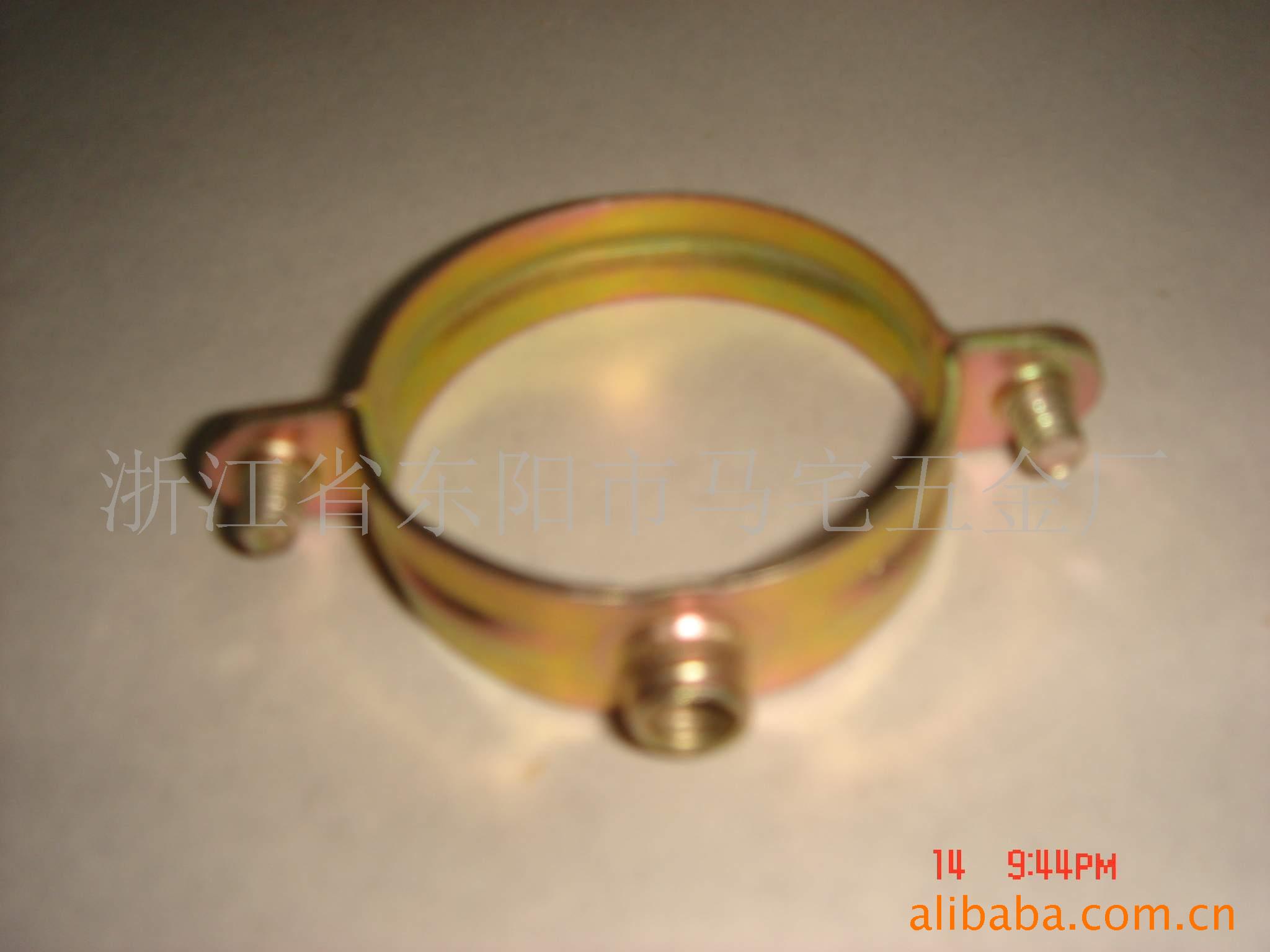 供应单环不带胶管夹铁制管道固定用彩锌量大优惠