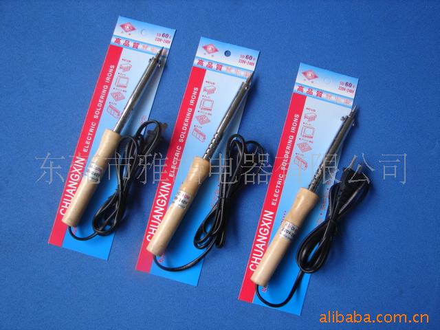 厂家直销优质工业级30W-60W木柄烙铁手动焊锡