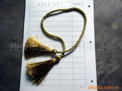 supply technology tassels Process hanging ear Golden line tassel Gold and silver thread tassel Hanging ear