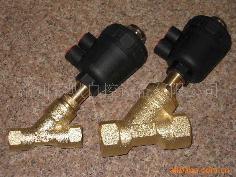 宝得型铜体气动角座阀防漏开关螺纹电磁阀双向角式