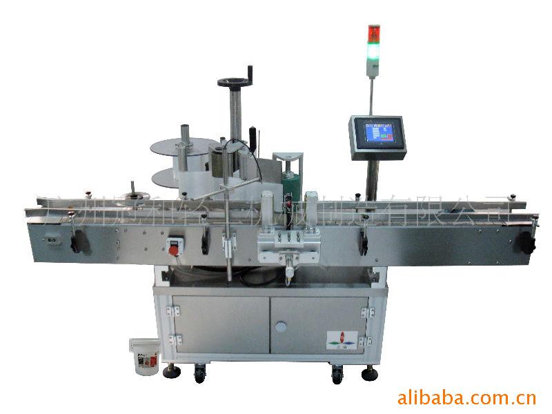 自动涂料桶双侧面贴标机