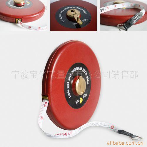 厂家定制PVC铜塑手摇式卷尺 玻璃纤维圆盘卷尺 ABS塑料卷尺