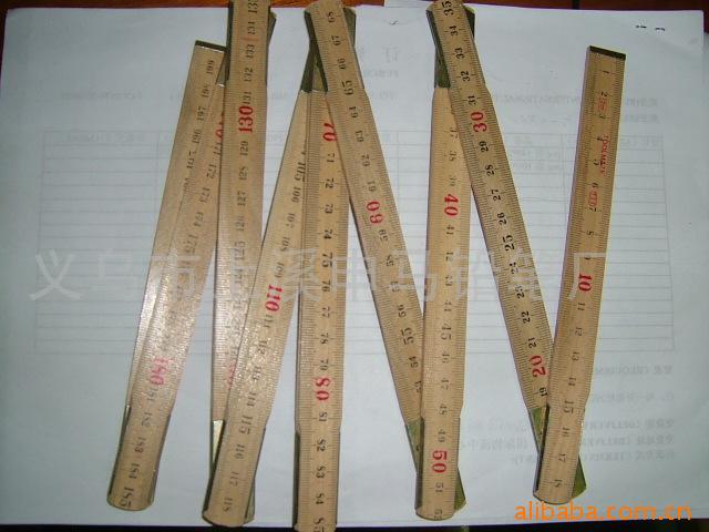 厂家 供应折叠量具  木折尺 塑料折叠尺