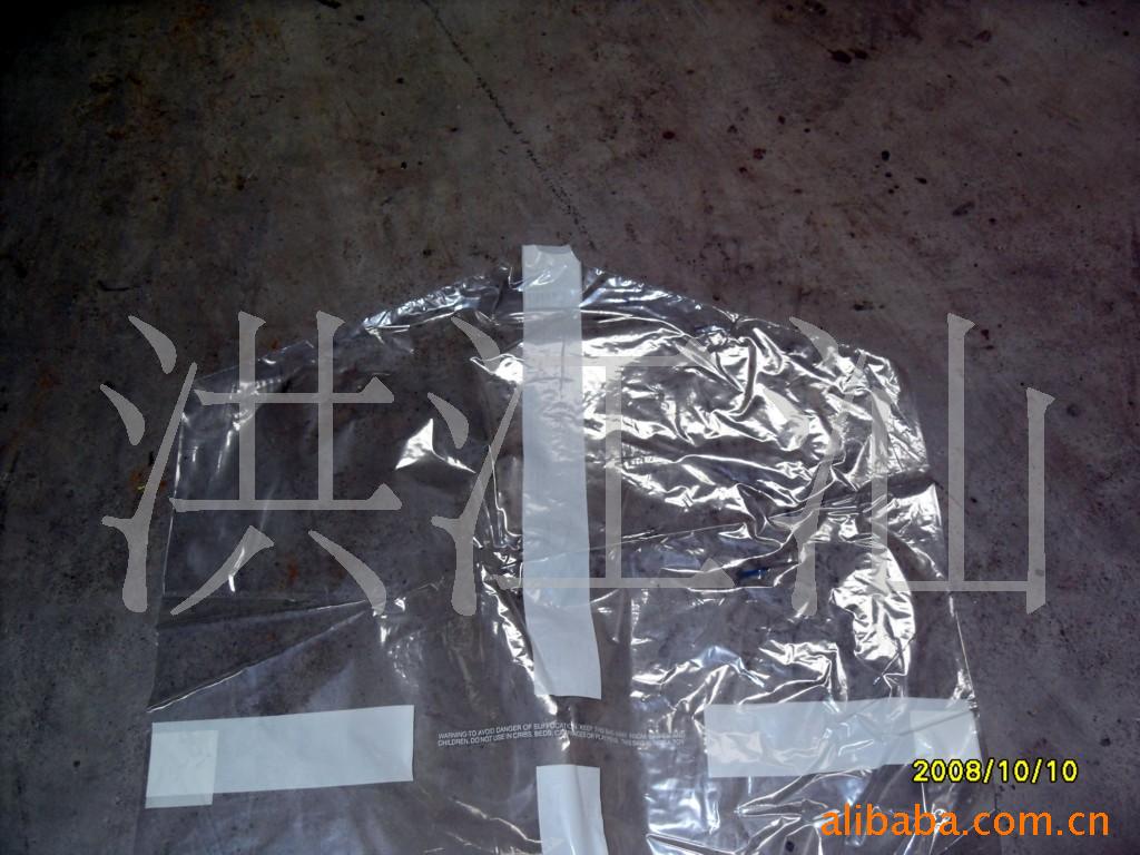 厂家供应PE平挂袋斜挂袋印刷 西服服装包装袋防尘袋 透明挂衣袋