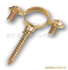 供应铁制管道固定M7喉箍(彩锌)管道固定用