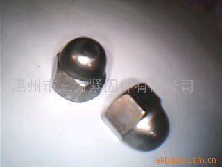 供应盖形螺母12*1.75镀铬螺纹不锈钢紧固六角防滑螺栓国标认证