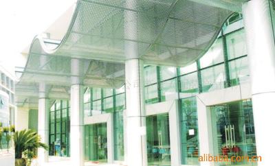 【佛山新景】廠家批發定制包柱鋁幕牆單板沖孔裝飾造型天花吊頂