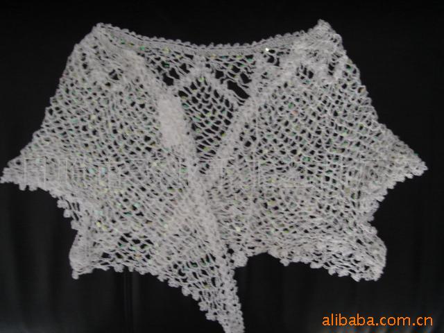 供应手钩花披肩，手工钩编花款式。品种全