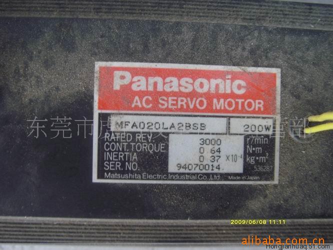 松下伺服马达MFA020LA2BSB    保好保修三个月