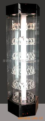 厂家供应有机玻璃压克力旋转式展示柜(表柜15006) 手机展示柜