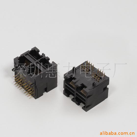 供应RJ45插座2x2全塑