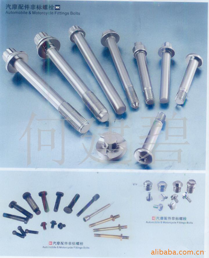供应摩托车配件 外六角螺丝 内六角螺丝 高强度螺丝