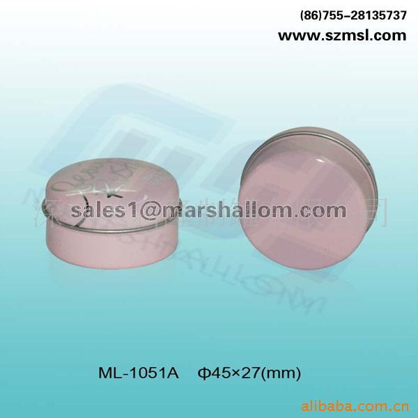 专业定制马口铁迷你铁盒 圆形唇膏铁盒 精美压片糖果盒