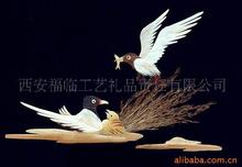 手工艺品 麦杆画 芦苇画 画芯批发 哺乳