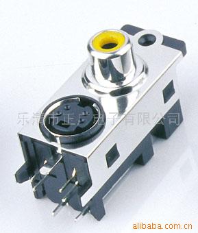 供应Min din & RCA 音视频组合插座MDC-RCA-401