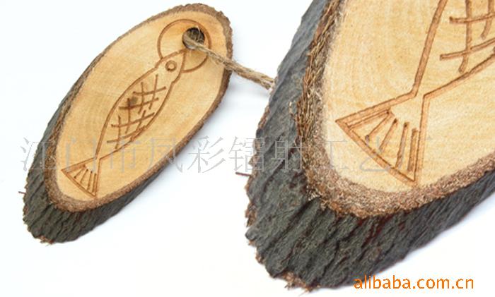 供应激光雕刻服装吊牌、木制吊牌、带木皮标牌、木制品