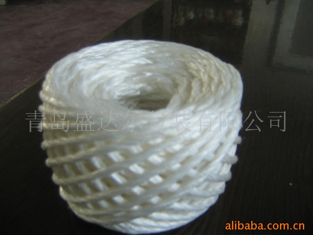 厂家供应三股（两股）粘连绳 撕裂膜捻绳 新料塑料捆扎绳
