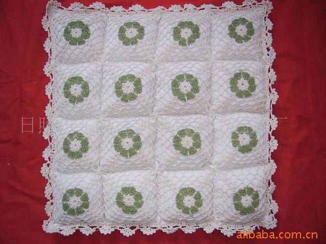 供应手钩台布 手钩花 钩针盖布 手钩编织 手勾花