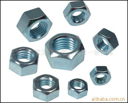 供应镀锌六角螺母  外六角螺母 GB52 GB6170 DIN934 M3-M30