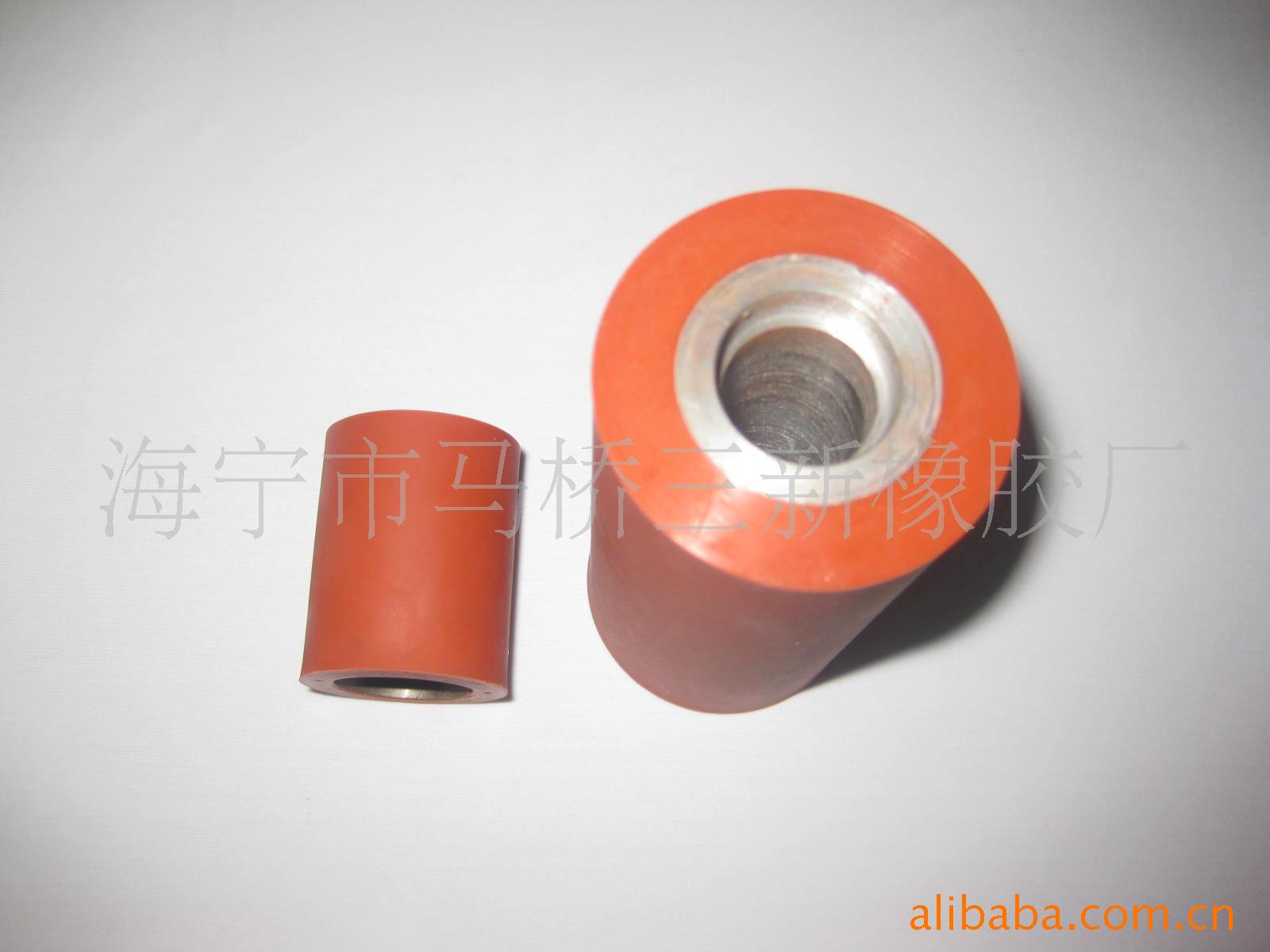 出售铁芯硅胶滚筒 铁件外包橡胶制品