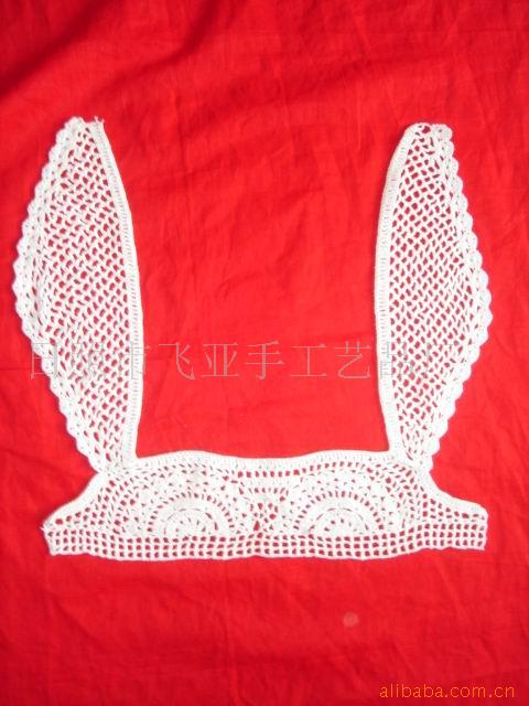 供应花边衣领.手勾花边.勾针花边加工.钩织领边加工.勾织加工