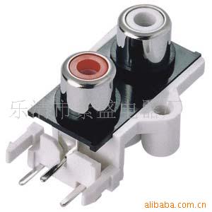 供应莲花座2位RCA-209  同芯插座AV2-8.4-9