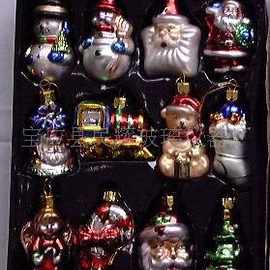 圣诞模具雪人 圣诞树 圣诞球  玻璃压制产品 玻璃高帽雪人