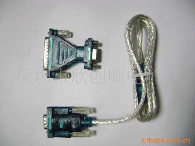 厂家批发usb转232 usb转串口线带DB25转换头