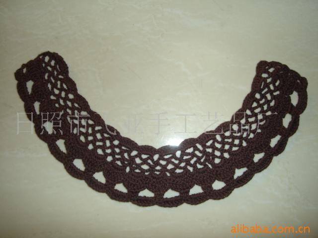 加工定做各种花型编织钩花田园清新胸花手钩花，手工棉线花边衣领