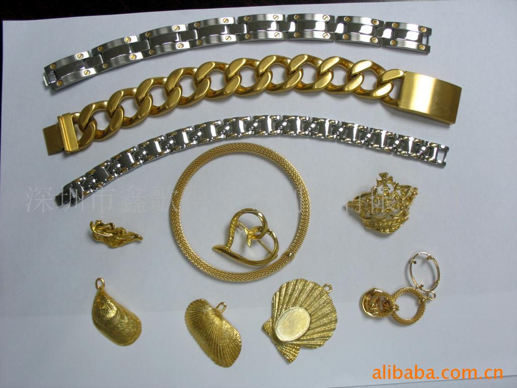 专业提供铜饰品电镀，铜戒指电镀，铜首饰真空电镀，饰品镀金加工